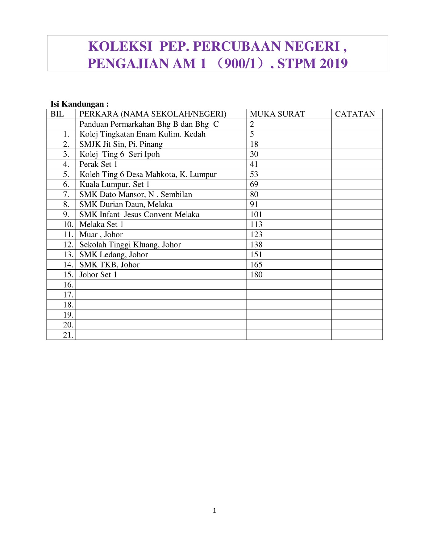 Skema Jawapan Perakaunan Stpm 2014 Kertas 1  malakowe