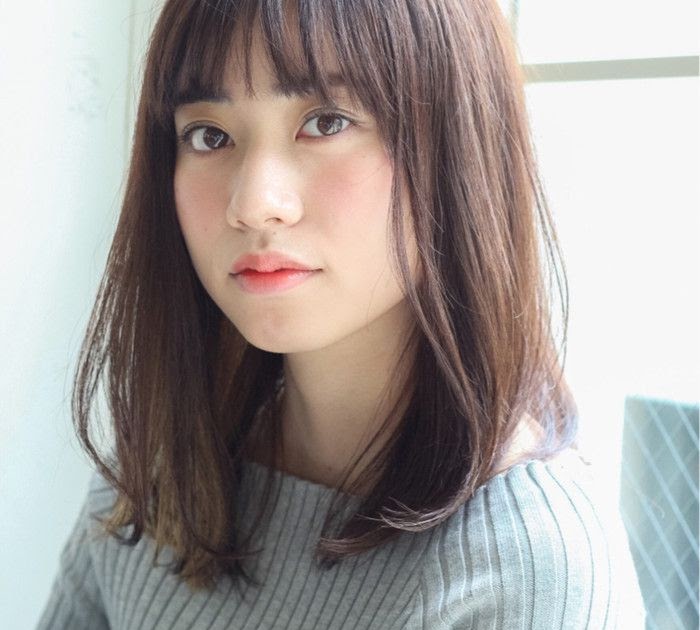 25 ++ 垢抜け ミディアム ストレート 高校生 髪型 158696