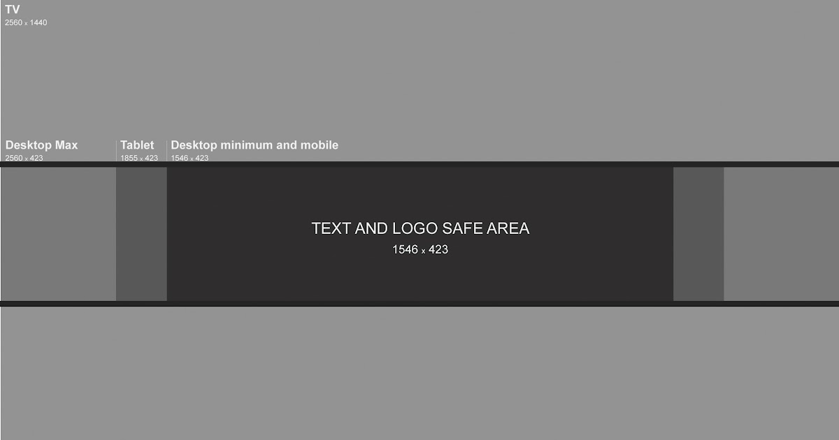 Youtube Banner 2560X1440 Template / Download Youtube Banner Template