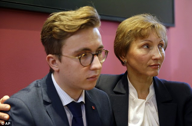 Family: Litvinenko's son Anatoly and wife Marina after the publication of the report into his death