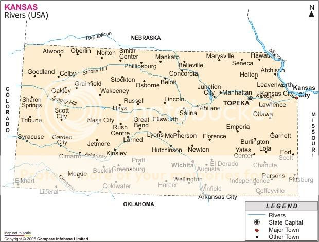 Map Kansas Cities