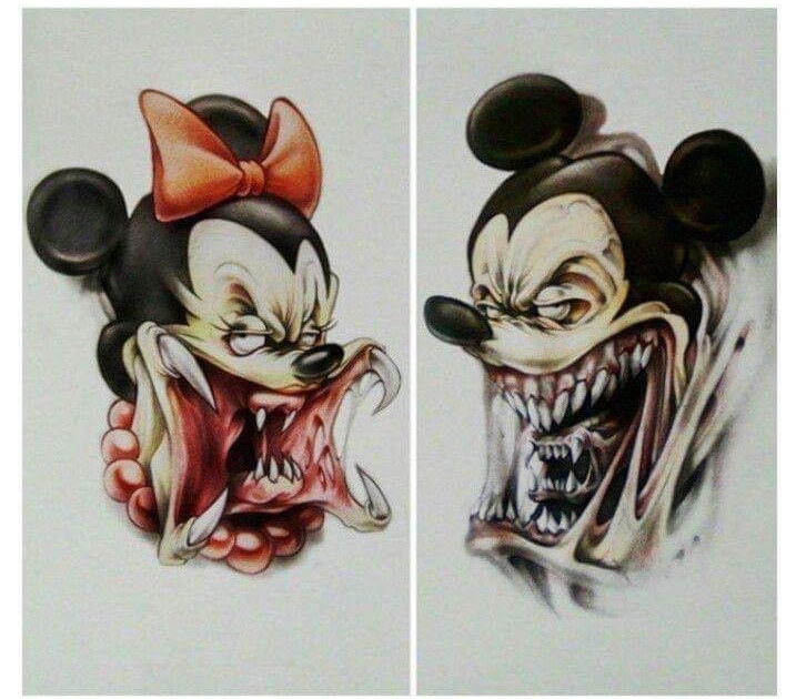 Scary Cartoon Characters Drawings - pic-mayonegg