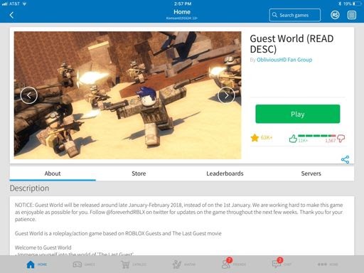 Roblox Home Guest
