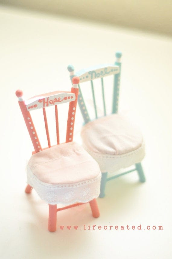 Personalizable Dollhouse Chairs