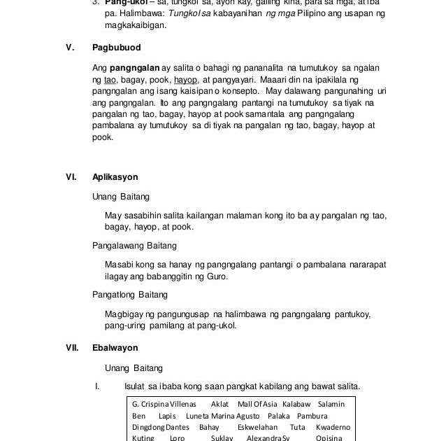 Banghay Aralin Tungkol Sa Pandiwa Grade 3  Conten Den 4