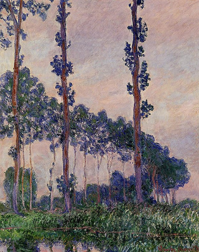 Claude Monet Les Trois Peupliers Temps Gris. 1891