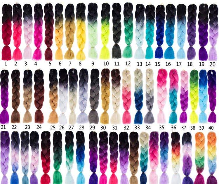 48 Best Pictures Different Color Braiding Hair / Pretty Box Braids With