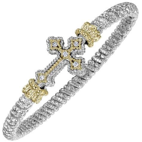 Vahan Sterling Silver & 14K Yellow Gold Large Diamond Vahan Sterling Silver & 14K Yellow Gold Large Diamond