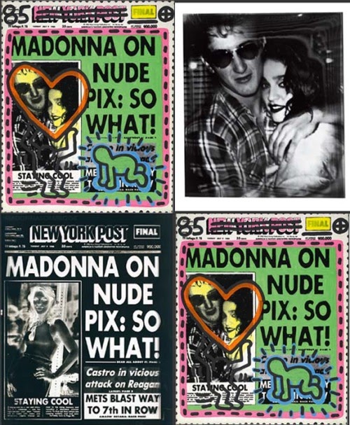 Pud Whacker S Madonna Scrapbook Andy Warhol And Keith Haring Madonna Sean Penn Wedding T