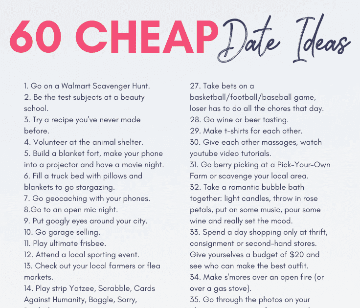 Fun Cheap Date Ideas For College Students - Fun Guest