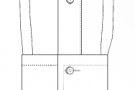 CUFFS - single button rounded barrel cuff