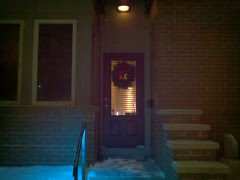 Front Door at Christmas