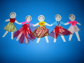 Chain Of Girl Paper Dolls Chain Of Girl Paper Dolls