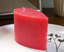 Rose scented small teardrop candle