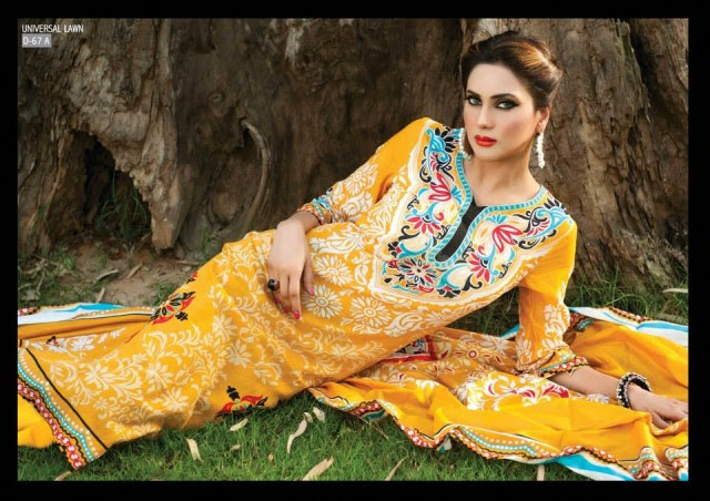 Womens-Beautiful-Girls-Lawn-Clothes-Suits-Sitara-Universal-Exclusive-Summer-Latha-Lawn-Eid-Collection-2013-Vol-2-5 Sitara-Universal-Exclusive-Summer-Latha-Lawn-Collection-2013-Vol2-Famous-Actress-Model-Fiza-Ali-5