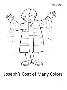 Coloring Page For Joseph And Coat Of Many Colors - 277+ Best Free SVG File