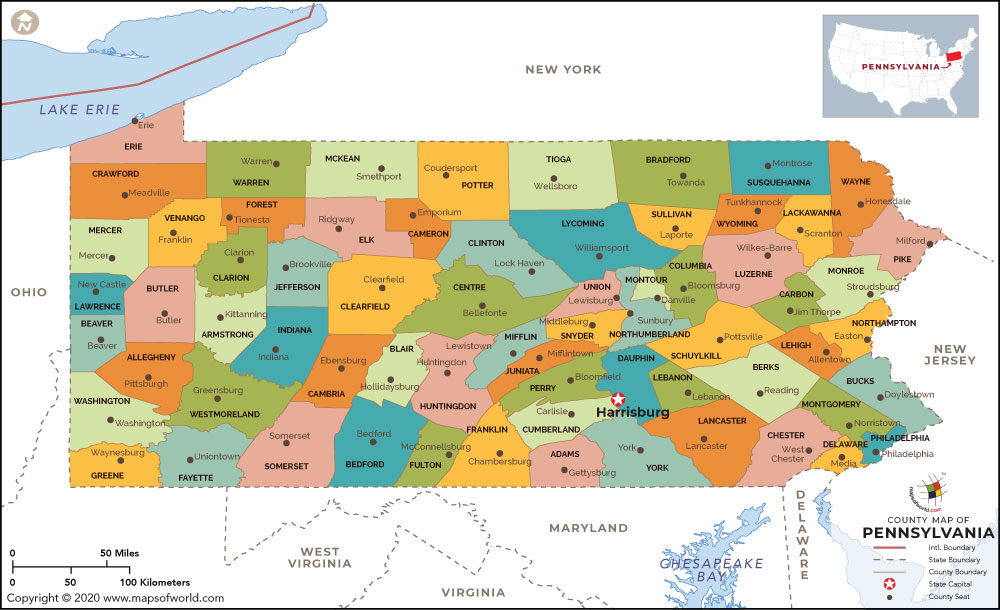 Maps: Map Pennsylvania