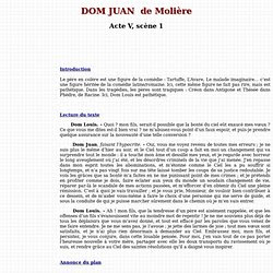 Dom Juan Acte Iii Scène 1 Texte  Exemple de Texte