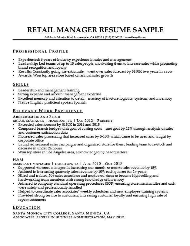 English Resume Sample Download | Resume for You