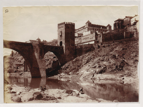 Puente de Alcántara, Alcázar y Río Tajo en 1883. Fotografía de Alfred Dismorr. The National Archives, Kew, Richmond, Surrey