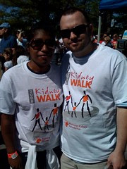 Angie and Mike at Kidney Walk