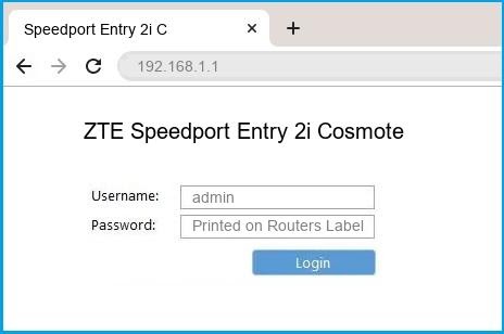 User Password Default Zte 609 - 192.168.1.1 - ZTE Speedport Entry 2i Cosmote Router login - But you need not worry .
