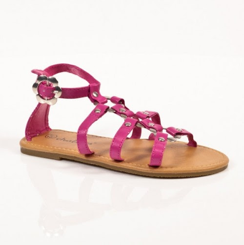 Gladiator Sandals Pink ~ Knee High Sandals