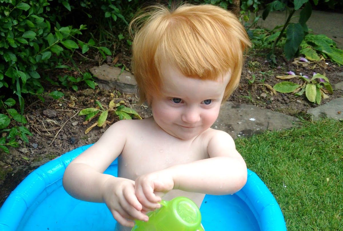 Marianna in the paddling pool