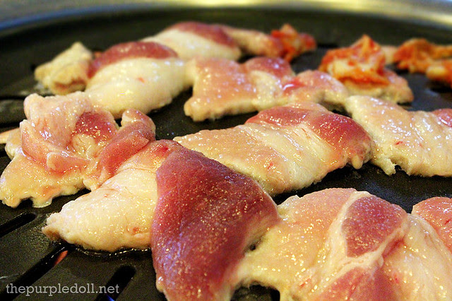 Cooking Samgyeopsal