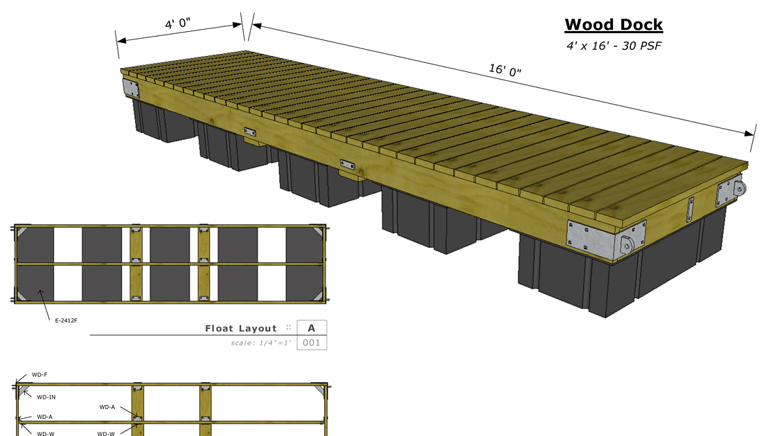 How to build a floating boat dock out of wood ~ Go boating