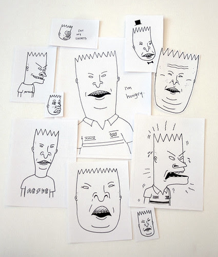 beavis/butthead/bart stickers