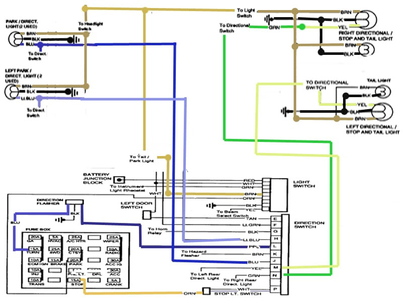 Turn Signal Wiring Diagram Gm - Complete Wiring Schemas