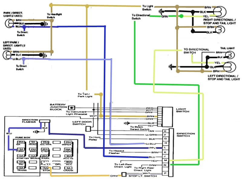 Chevy Turn Signal Switch Wiring Diagram - Free Wiring Diagram