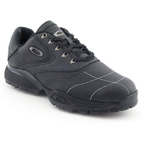 Golf Shoe Spikes: OAKLEY Prime-Tye Japan Wide Golf Shoes Black Mens