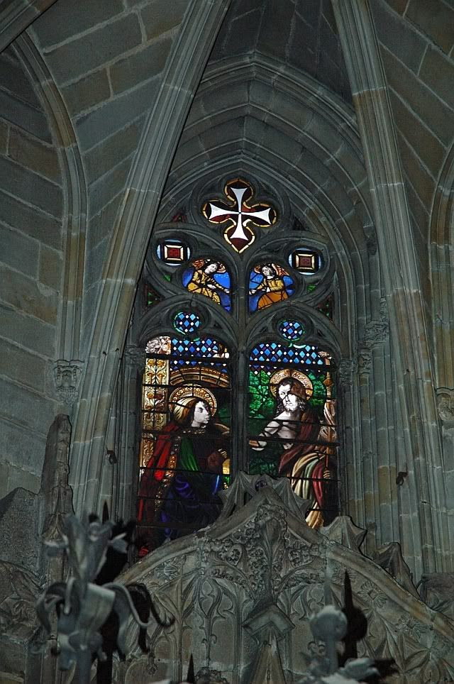 Stained Glass in Barcelona Cathedral