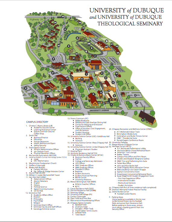 University Of Dubuque Campus Map | idaho map