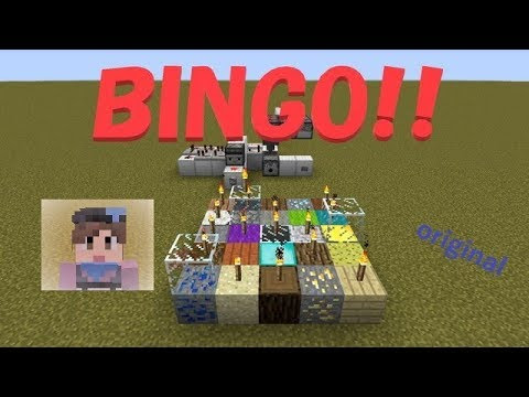 ﾏｲｸﾗ レッドストーン回路で Bingoゲーム 遊び方