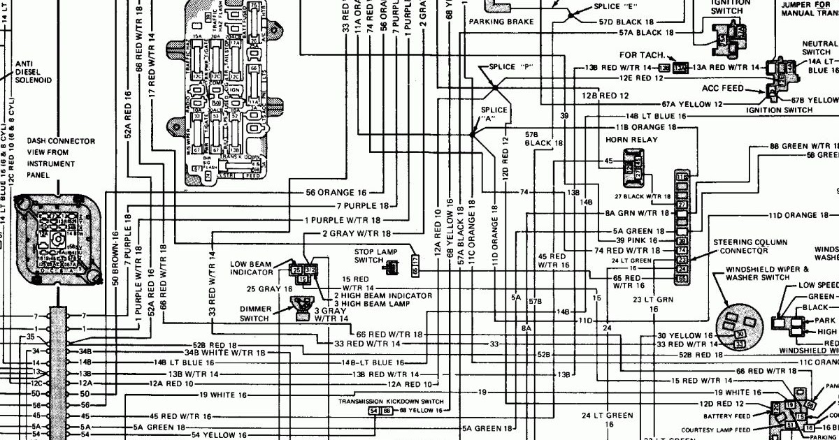 1972 Corvette Fuse Panel Diagram | schematic and wiring diagram