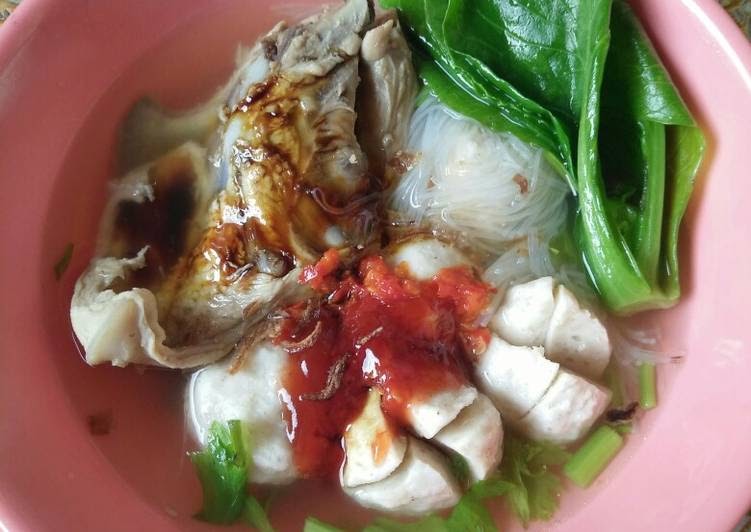 Resep 177 Bakso  ayam  frozen  kuah sup tulang Foody 