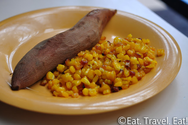 UC Irvine Pippin Commons- Irvine, CA: Baked Yam and Roasted Corn