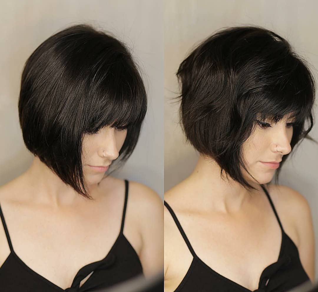 Hairstyles Wavy Bob Hairstyles With Bangs 2018