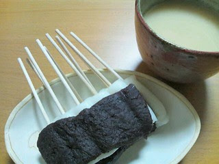 法多山名物厄除けだんごと生姜入り甘酒