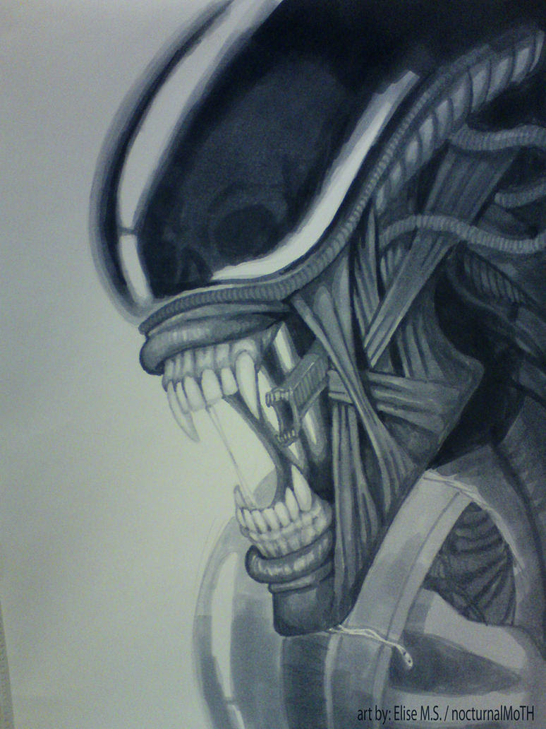 How To Draw Alien Xenomorph Head - Roblox Redeeming Robux Codes Generator