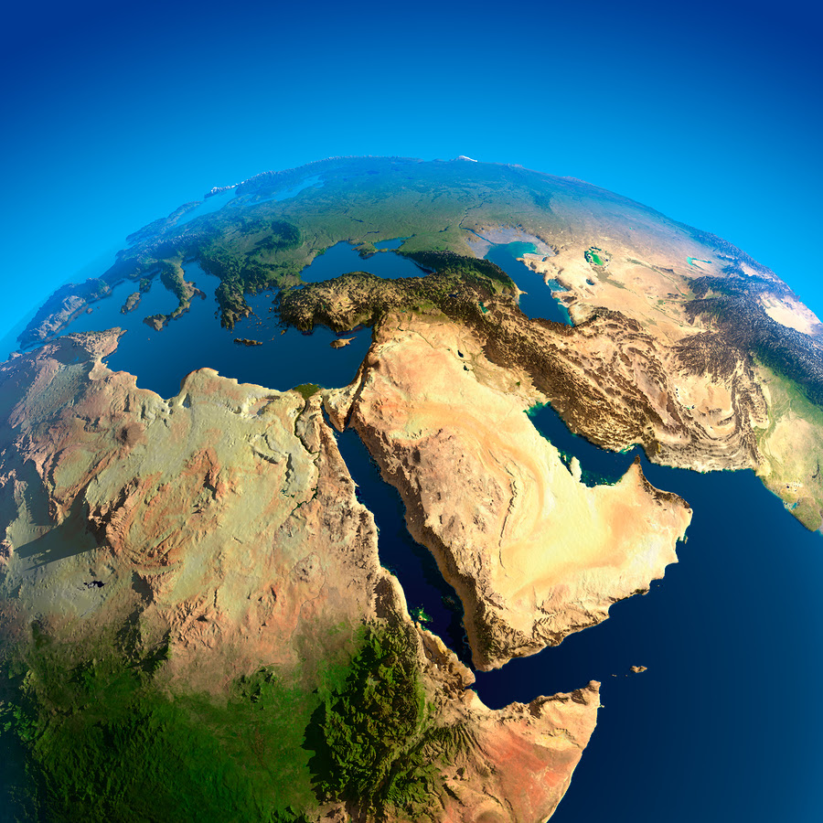 Africa, Red Sea, Persian Gulf. Middle East.