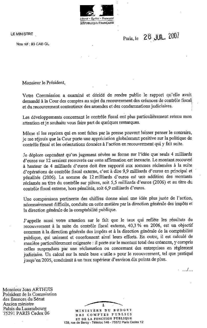 Letter Of Application Lettre Explicative Impots