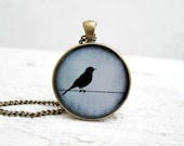 Grey Blue Bird Pendant Necklace, Nature Bird Pendant,Super Sweet Gift - Jugosa Grey Blue Bird Pendant Necklace, Nature Bird Pendant,Super Sweet Gift - Jugosa