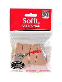Colorfin Art Sponges mixed bar pack of 4