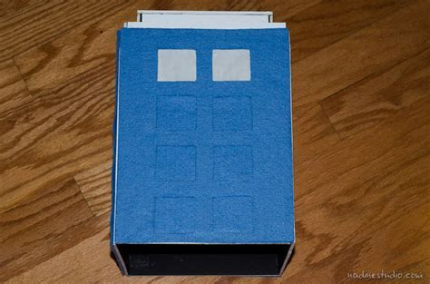 TARDIS card box tutorial diy TARDIS model plans austin TARDIS card box tutorial diy TARDIS model plans austin
