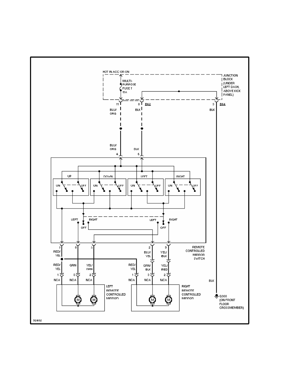Power Mirror Switch Wiring Diagram - Free Wiring Diagram