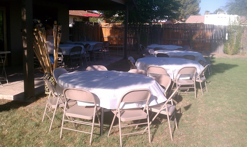 Table And Chair Rentals For A House Warming Party Royalty Rentals